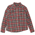 Laura Ashley Dame Flanelskjorte UK 14 Stor Grå Ternet Bomuld