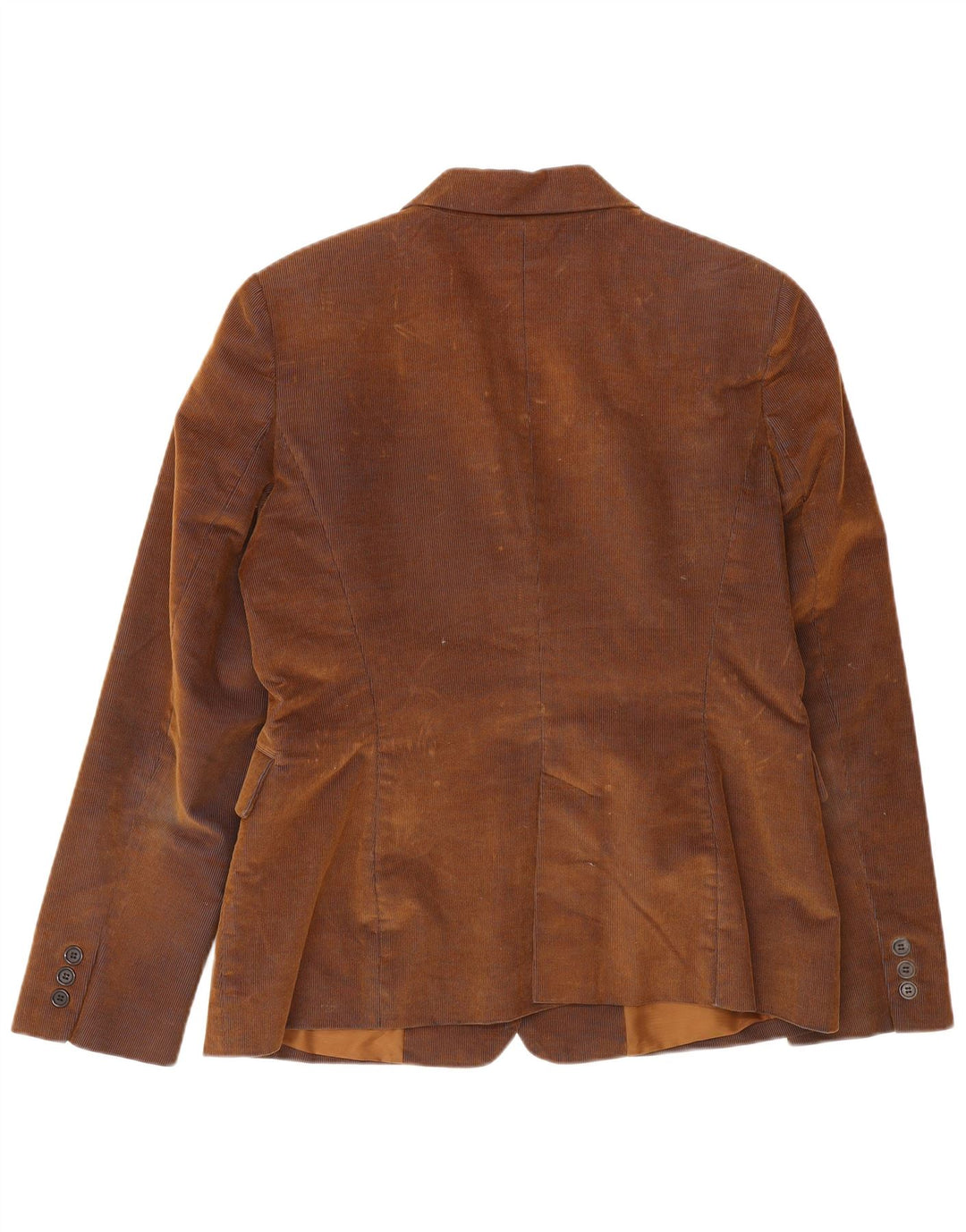 Zara Dame 2-knaps fløjlsbukser blazerjakke EU 44 XL Brun bomuld