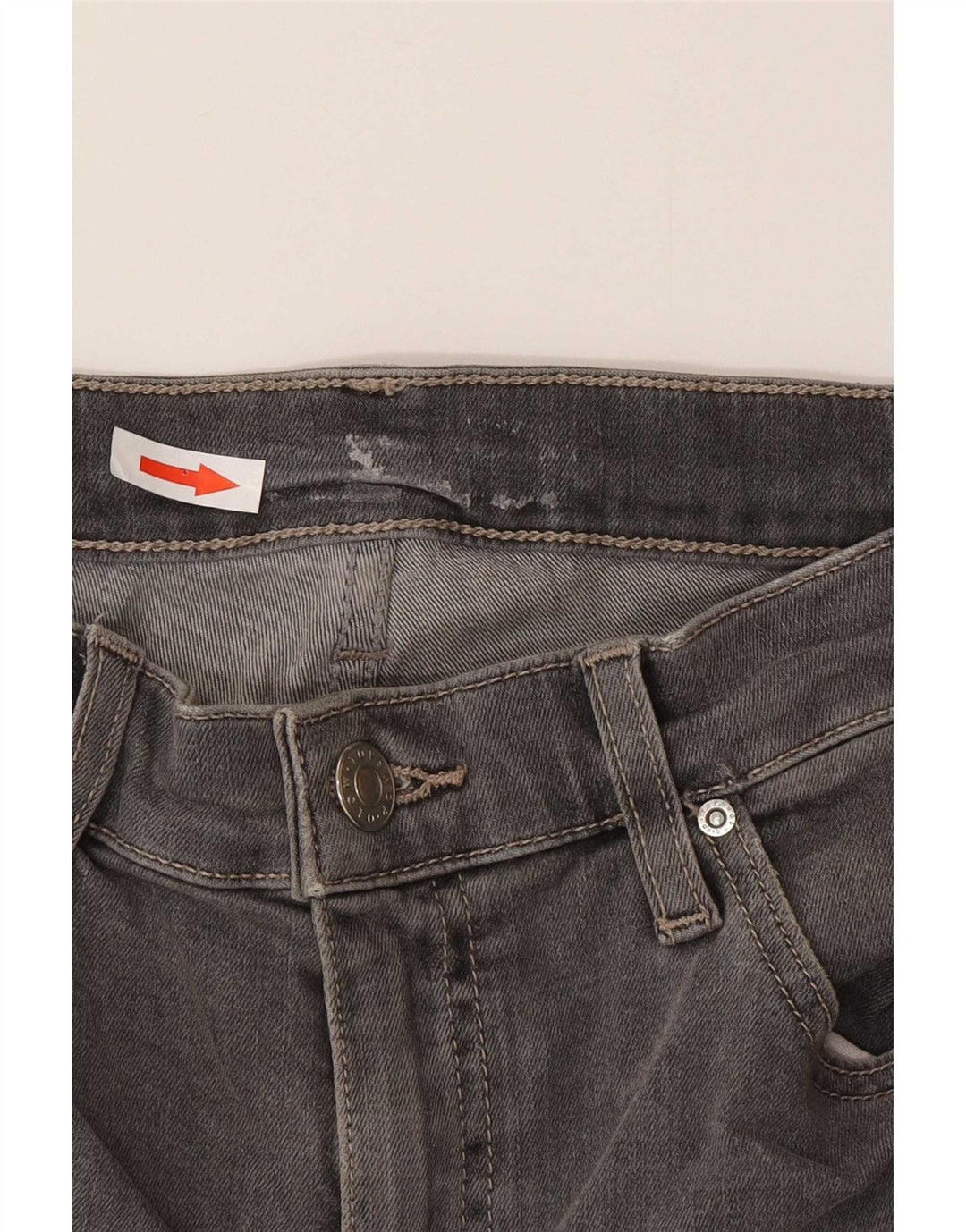 Topshop Dame Distressed Slim Jeans W30 L26 Grå Bomuld
