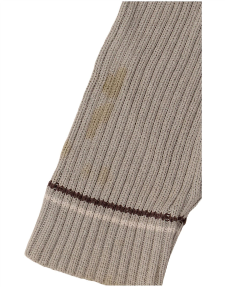 Kickers Herre Crew Neck Jumper Sweater Medium Grey Colourblock Bomuld