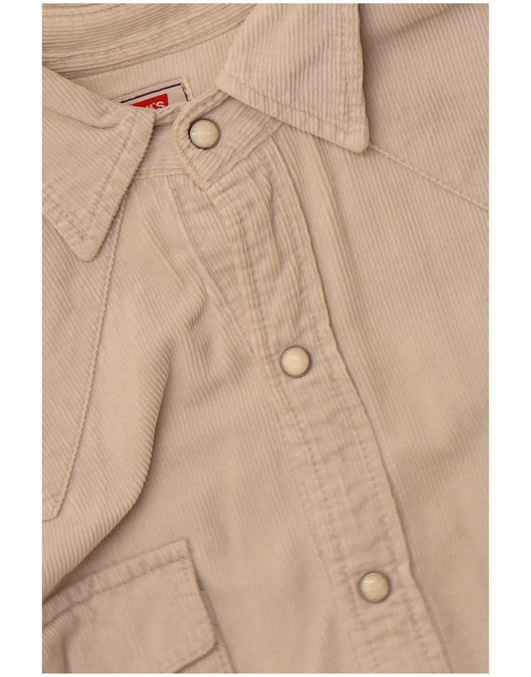Levi's Herre Corduroy skjorte Medium Beige Bomuld Western