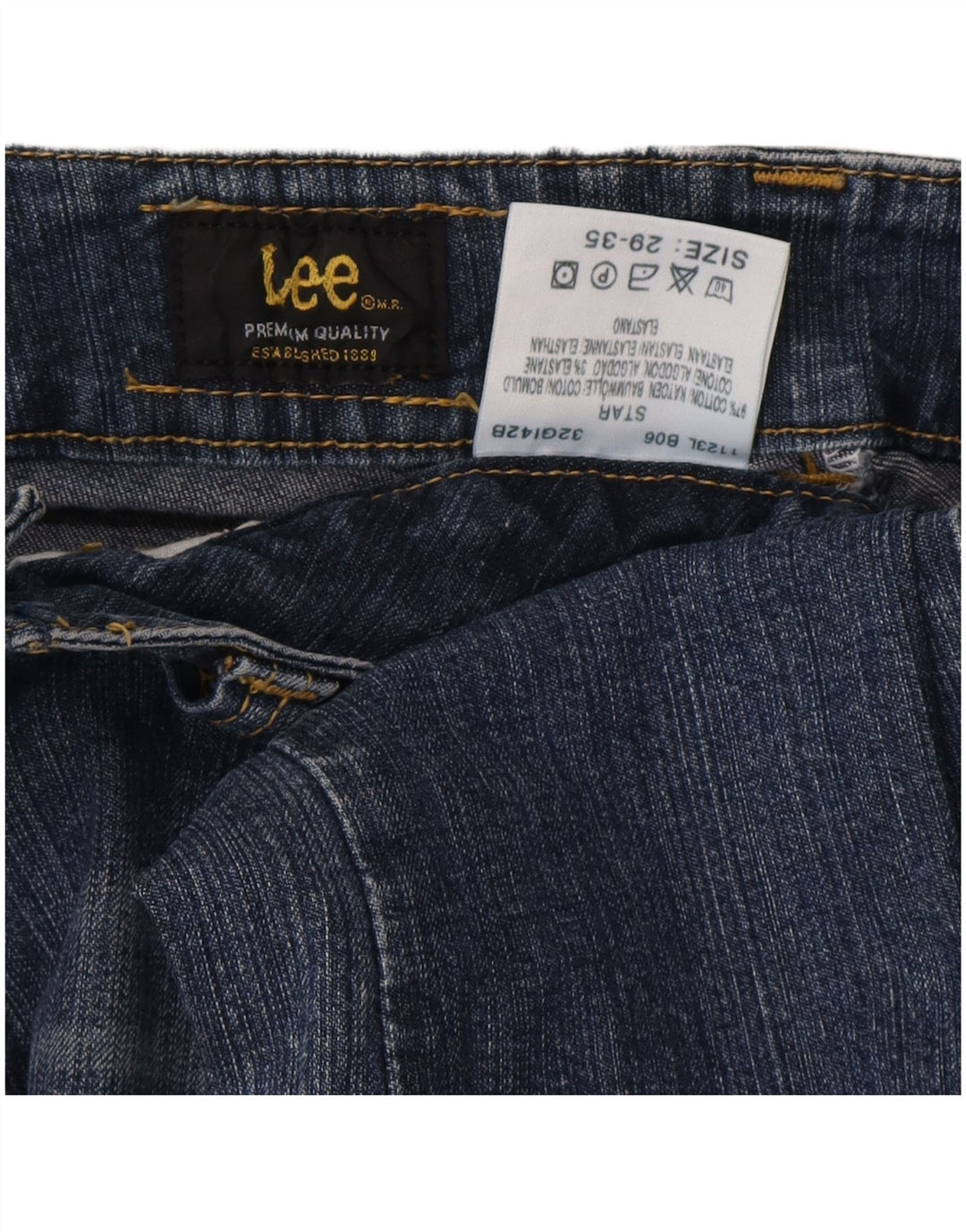 Lee Dame Bootcut Jeans W29 L32 Blue Cotton Classic