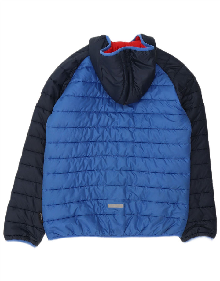 Jack Wolfskin drenge hættepolstret jakke 13-14 år blå polyester