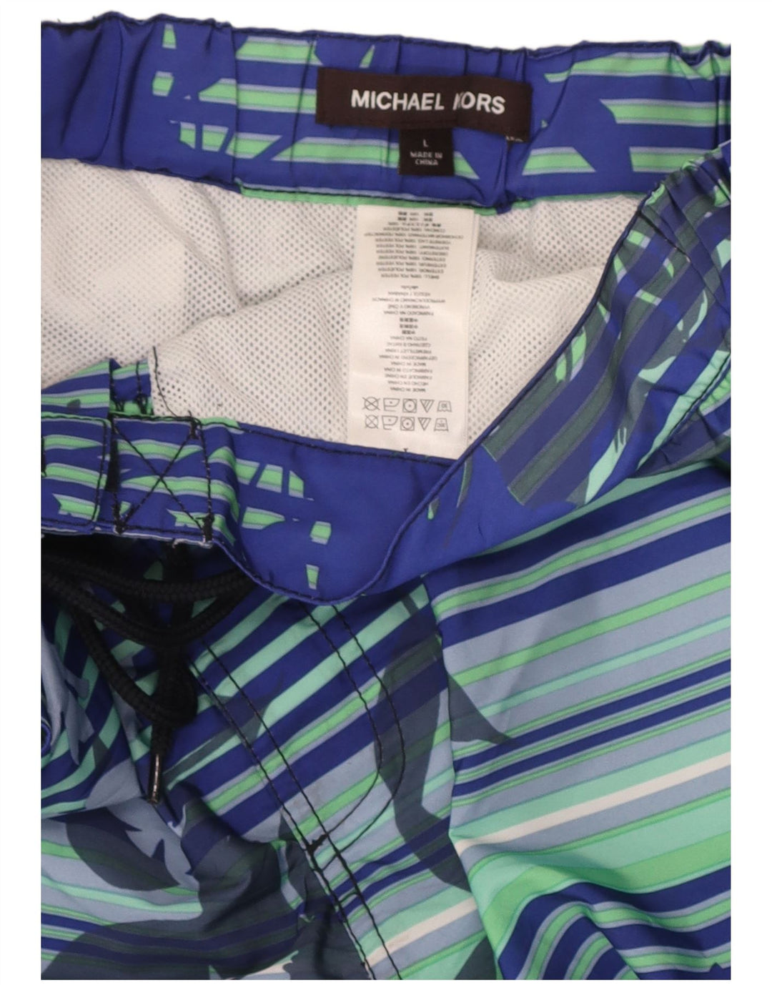 Michael Kors Badeshorts til mænd Large Blue Floral Polyester
