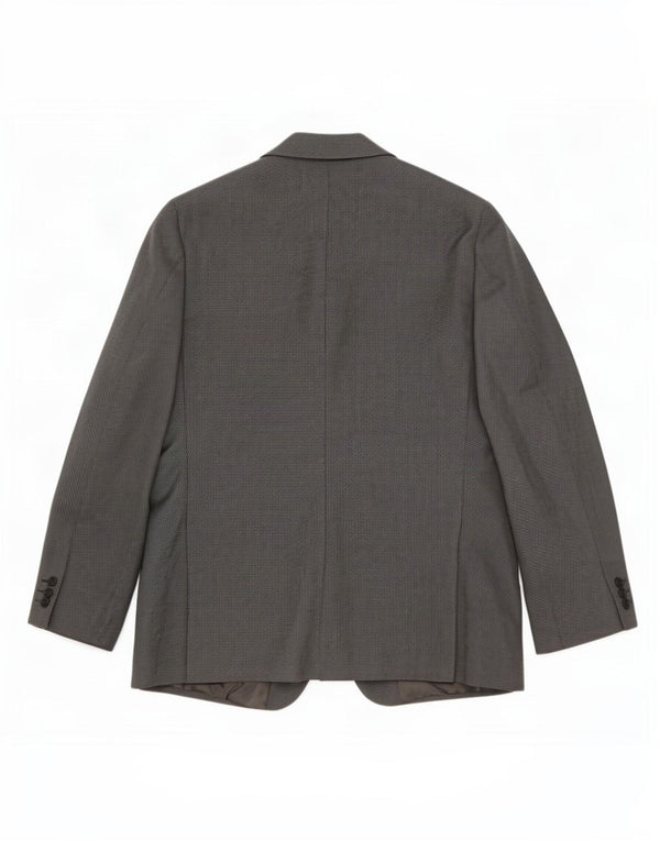 Marks & Spencer Mens 2 Button Blazer Jacket UK 40 Medium Grey Polyester