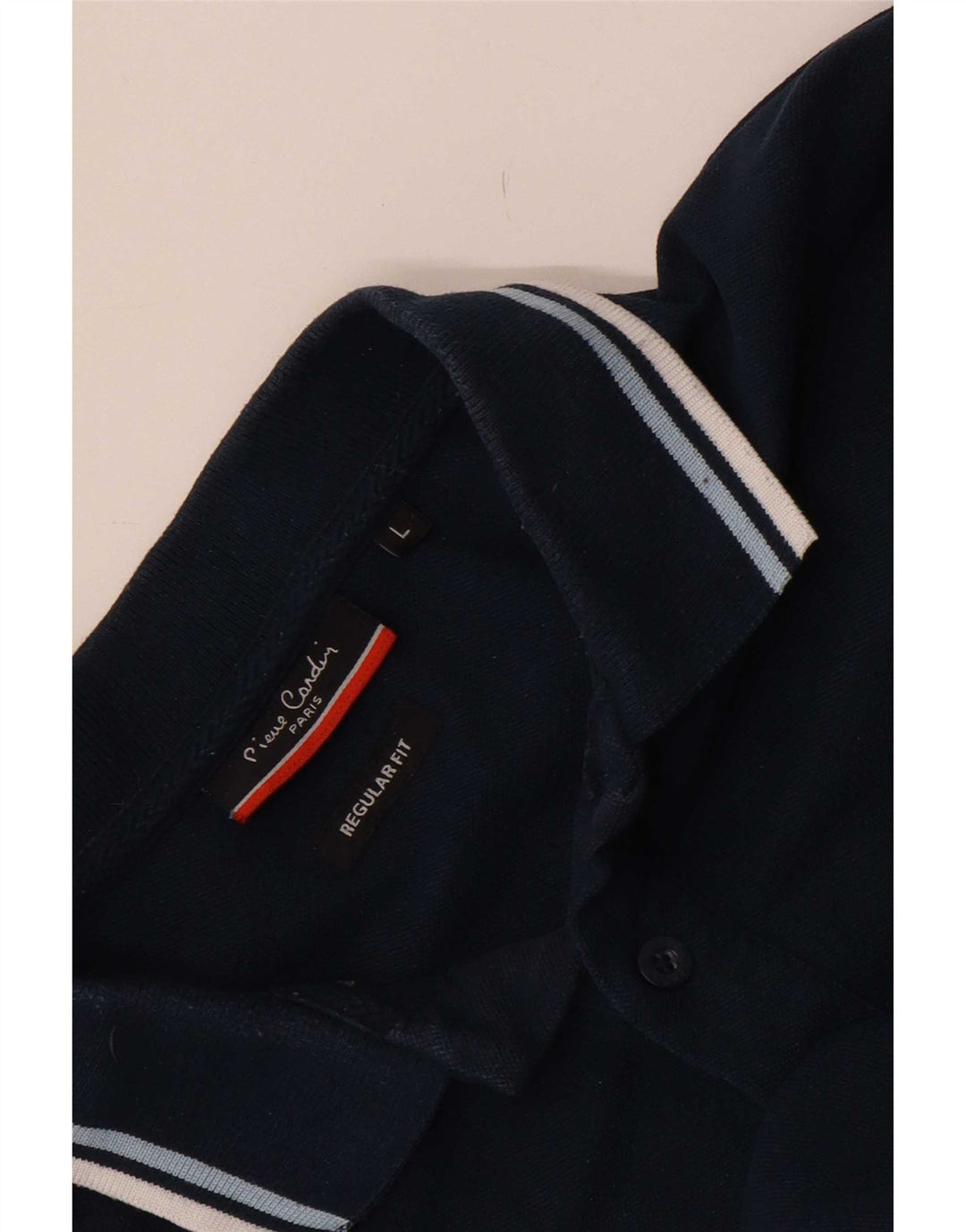 Pierre Cardin Herre Regular Fit poloshirt Stor marineblå stribet