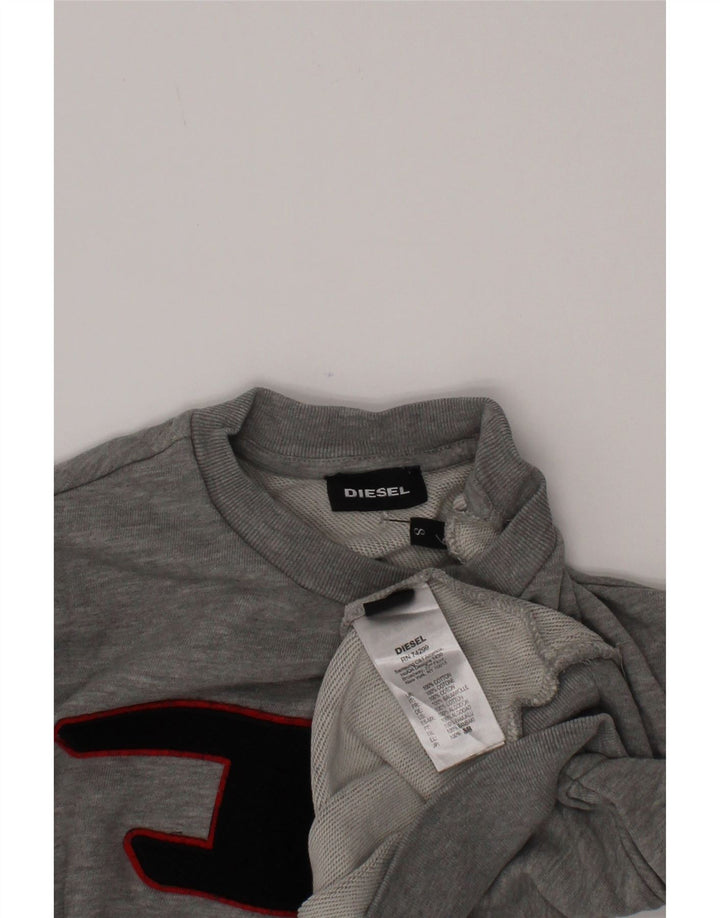 Diesel Boys Graphic Sweatshirt Jumper 7-8 år Grå Bomuld