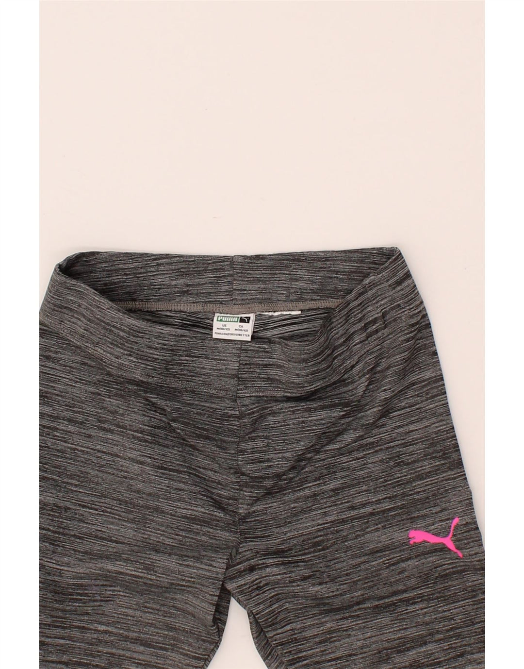 PUMA Girls Leggings 10-11 Years Medium Grey Flecked Vintage Puma and Second-Hand Puma from Messina Hembry 