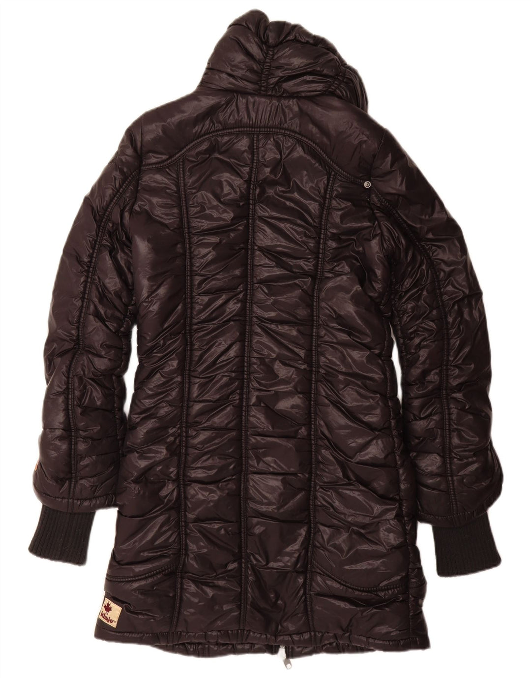 KHUJO Polstret Frakke til kvinder UK 12 Medium Sort Nylon