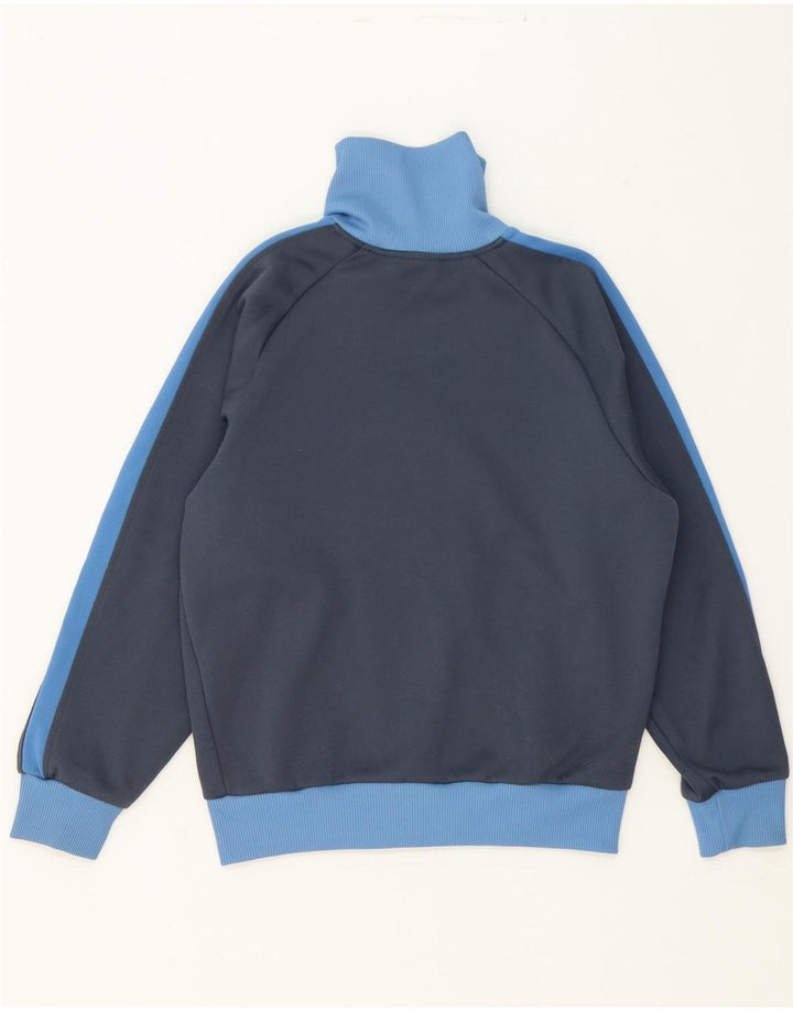 PUMA Boys Tracksuit Top Jacket 11-12 Years Navy Blue Colourblock Polyester Vintage Puma and Second-Hand Puma from Messina Hembry 