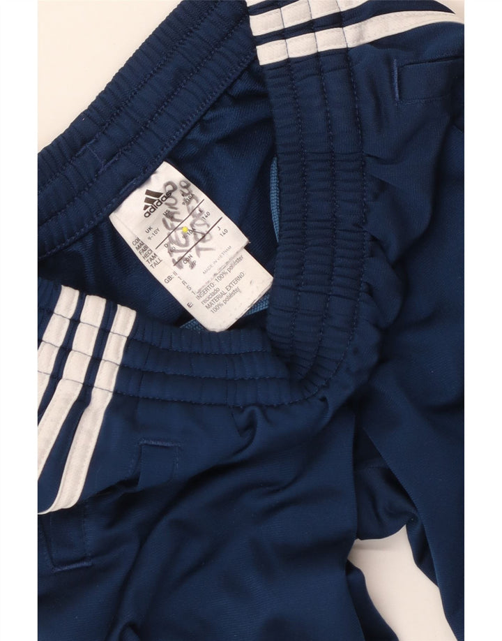 Adidas Drenge Træningsdragt Bukser Joggers 9-10 År Marineblå Polyester
