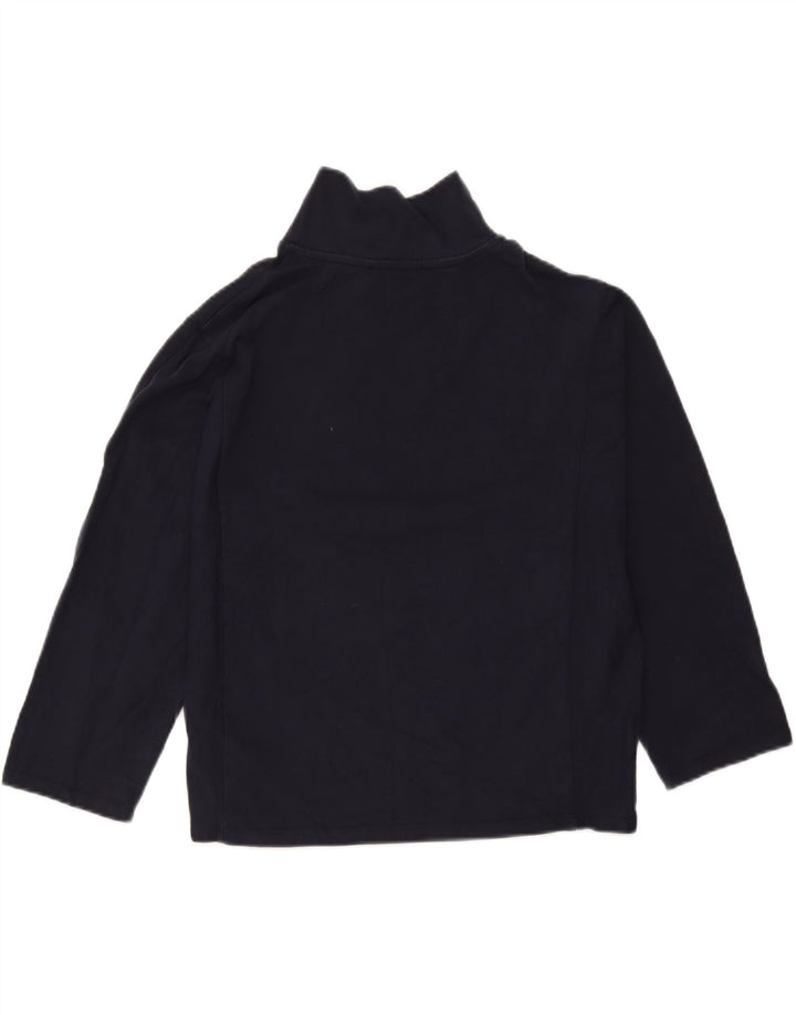 Marks & Spencer dametop 3/4 ærmer UK 12 Medium marineblå bomuld