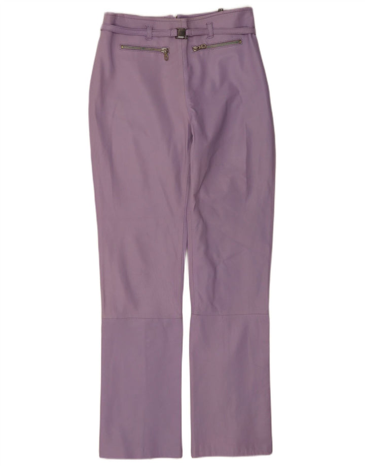 Vintage læderbukser til kvinder IT 44 Medium W28 L32 Lilla læder
