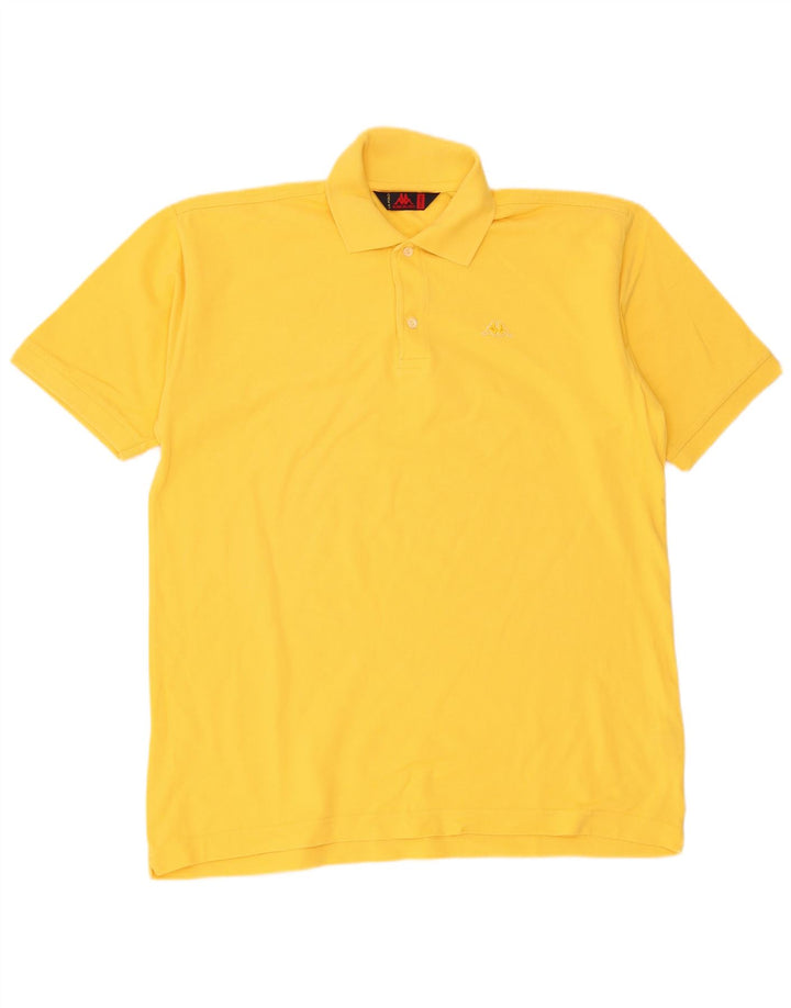 Kappa herre poloshirt XL gul bomuld