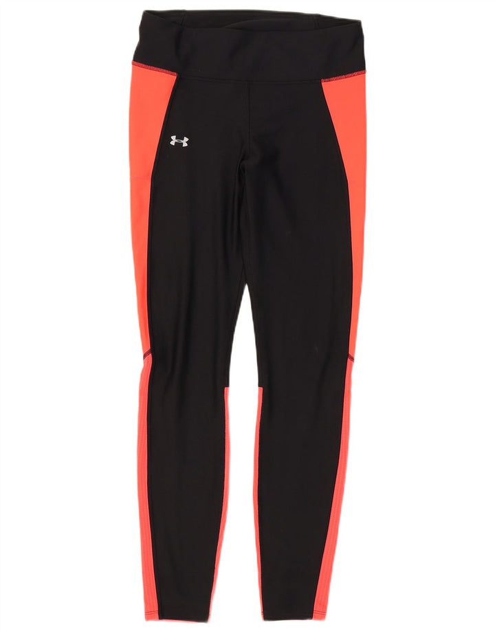 Under Armour Grafiske Leggings til kvinder UK 12 Medium Sort Colourblock