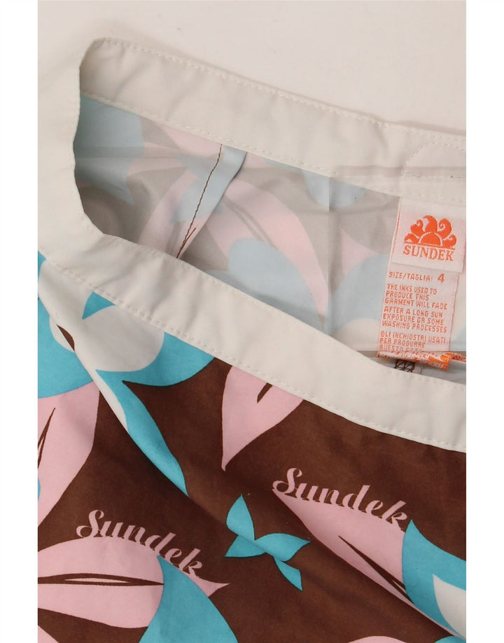 Sundek Herre badeshorts Medium Brun Floral Polyester