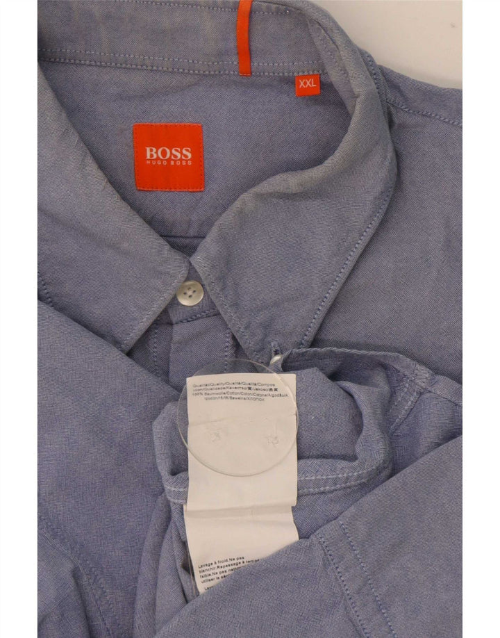 Hugo Boss Herreskjorte 2XL Blå Bomuld
