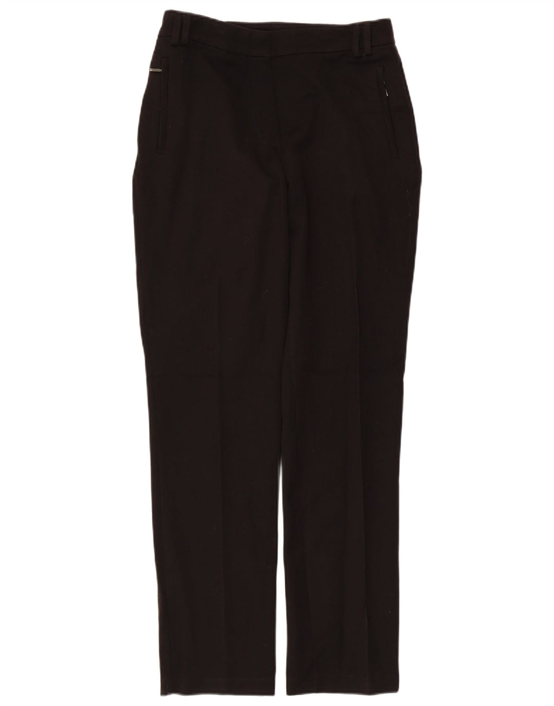 Marks & Spencer Womens Regular Chino Trousers UK 8 Small W28 L29 Black