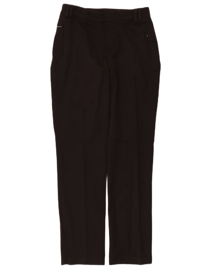 Marks & Spencer Womens Regular Chino Trousers UK 8 Small W28 L29 Black