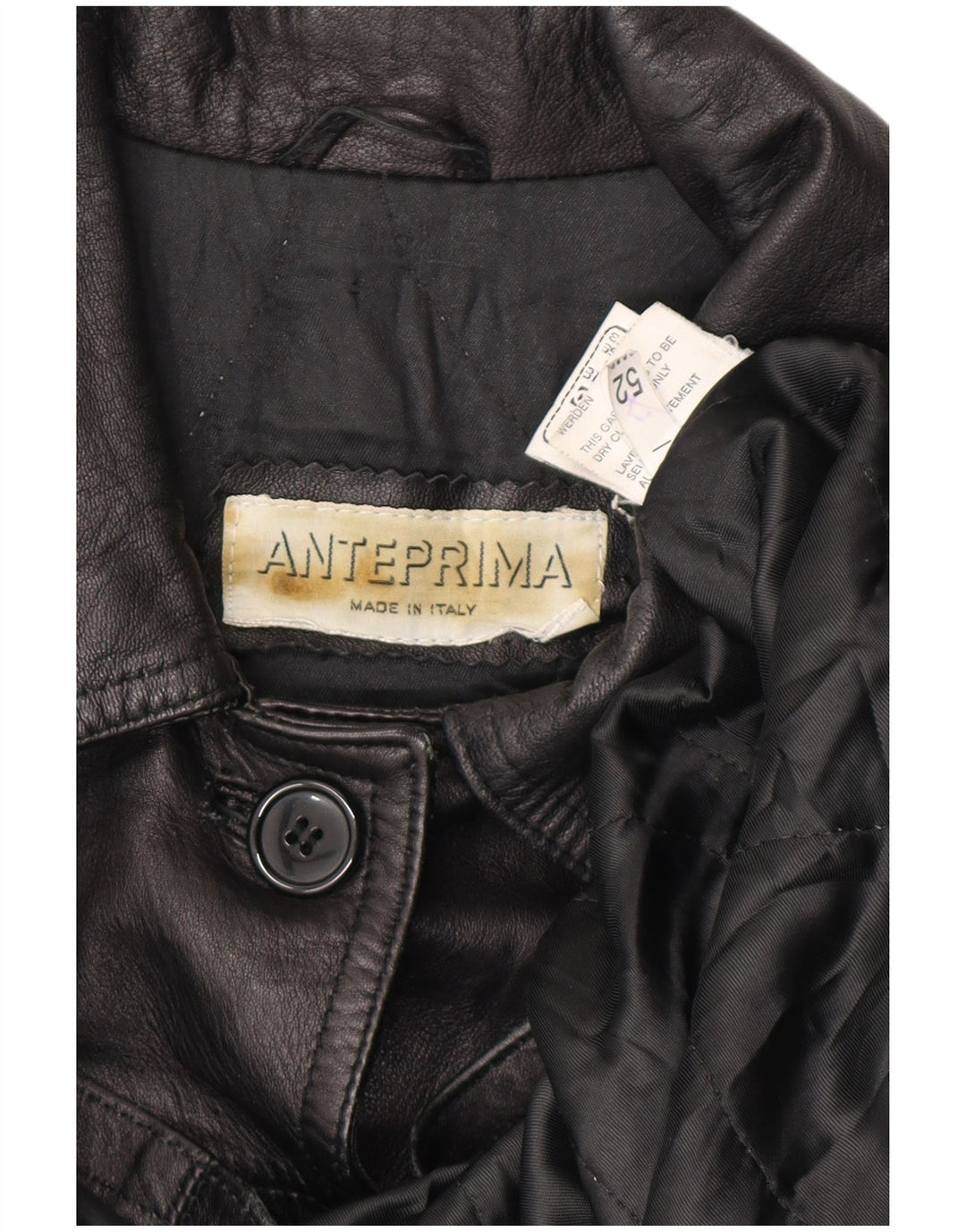 ANTEPRIMA Oversized læderfrakke til kvinder IT 52 2XL Sort