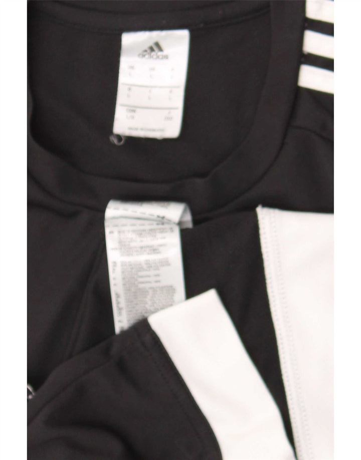 Adidas Herre T-Shirt Top Stor Sort Polyester