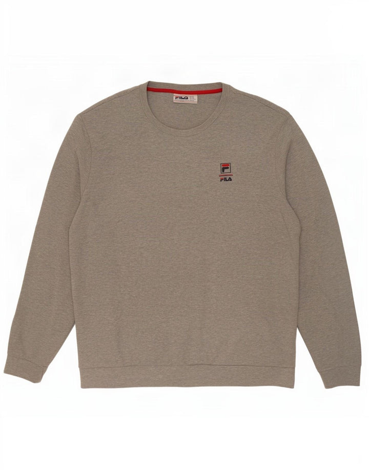 Fila Herre Sweatshirt Jumper 2XL Grå Bomuld
