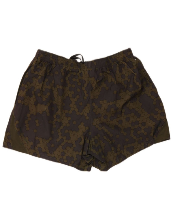 New Balance Badeshorts til mænd Medium Khaki Geometrisk Polyester