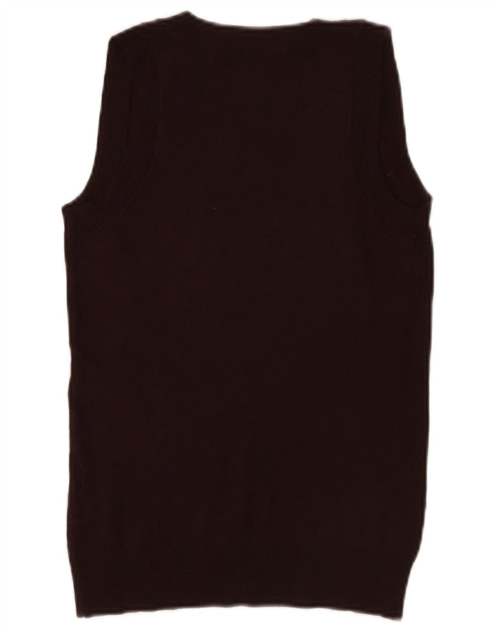 Zara Damevest Top UK 10 Small Brown Viscose