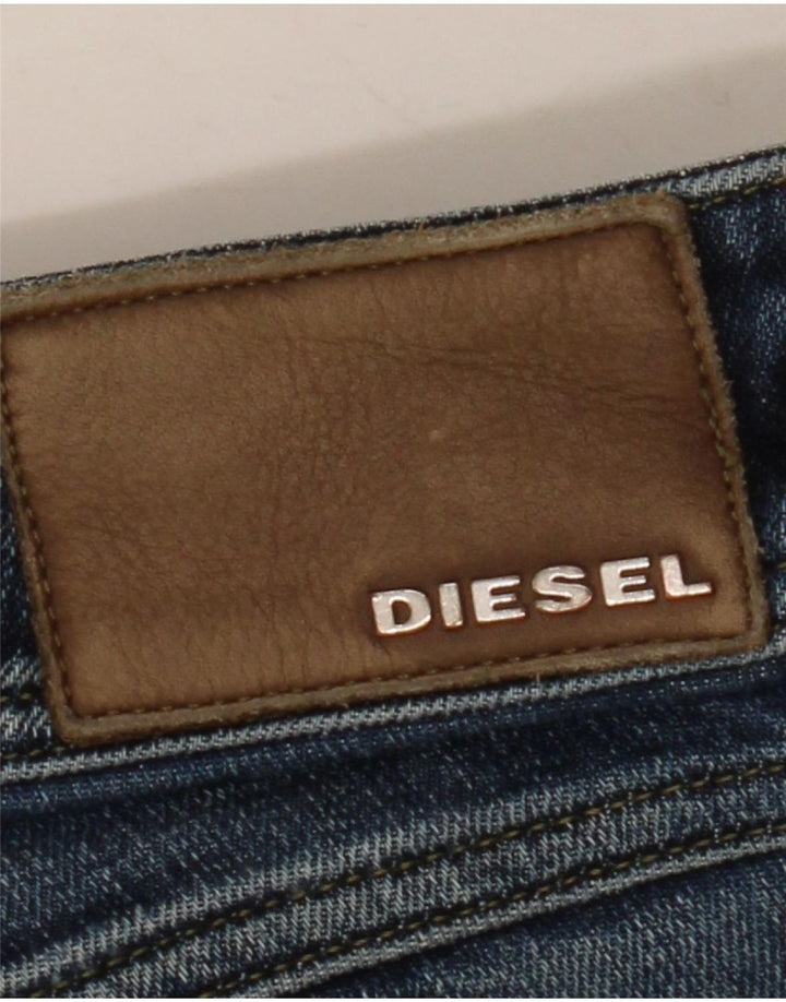 Diesel Dame Matic Slim Jeans W30 L32 Blå Bomuld