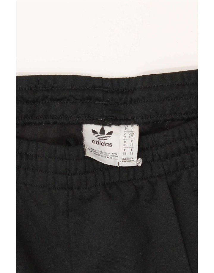 Adidas træningsdragtsbukser til kvinder UK 10 Small Black Polyester