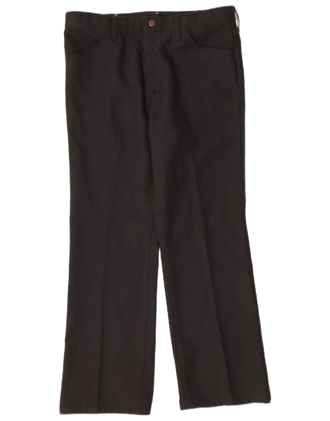 Wrangler Herre Bootcut Casual Bukser W36 L30 Sort Polyester Classic