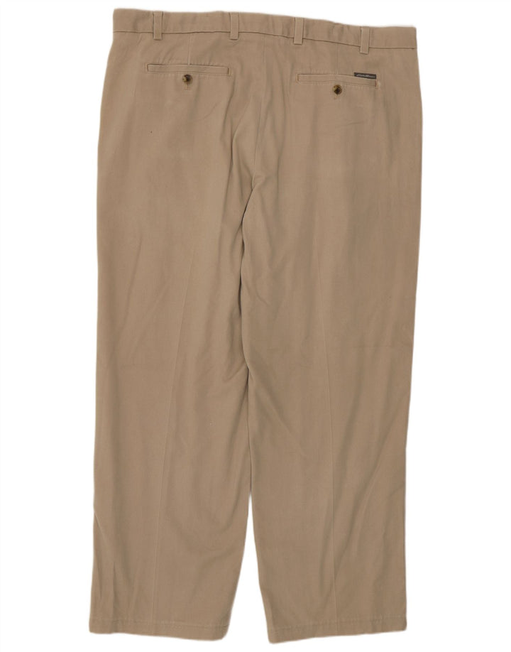 Eddie Bauer Straight Chino-bukser til mænd W40 L30 Beige