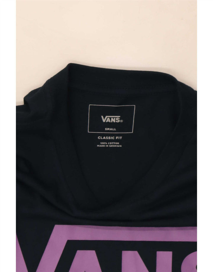 Vans Herre Classic Fit Grafisk Top Langærmet Lille Marineblå Bomuld
