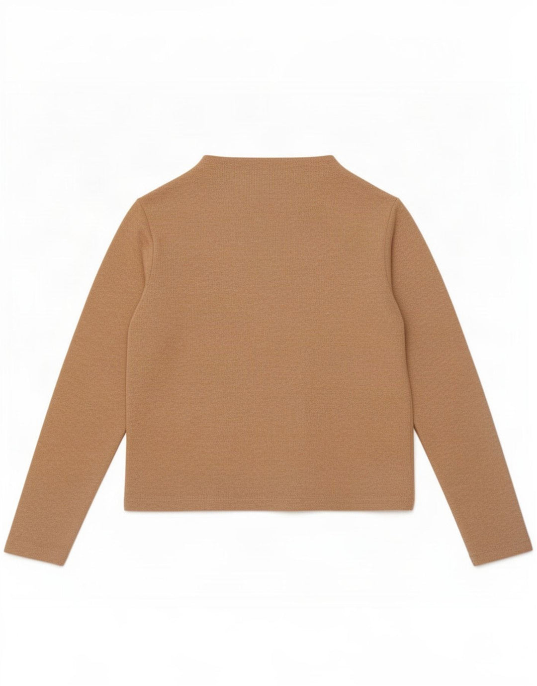 Marks & Spencer Dametop Langærmet UK 10 Small Beige Polyester