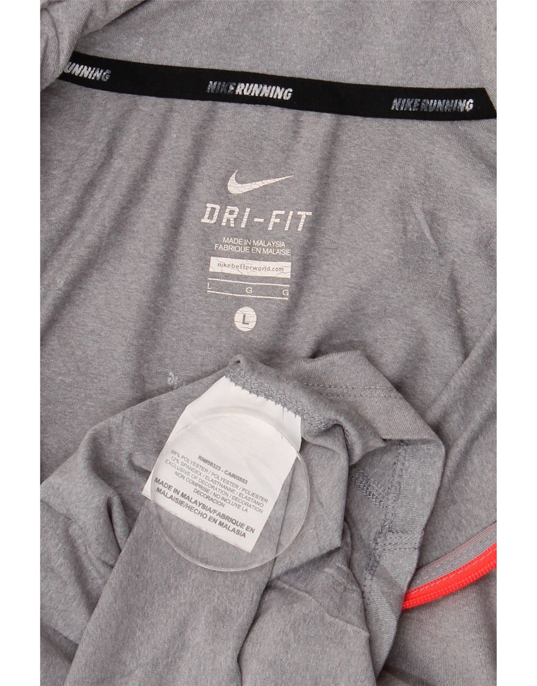 Nike Herre Dri Fit Pullover Pullover Træningsdragt Top Stor Grå Polyester