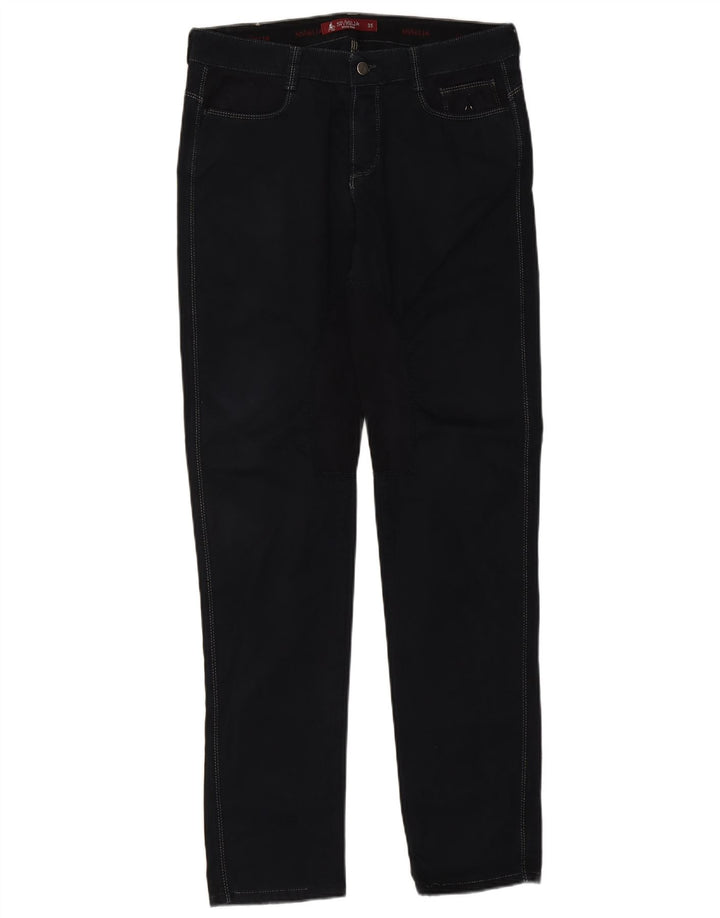 SIVIGLIA Slim Jeans til mænd W35 L35 Sort bomuld