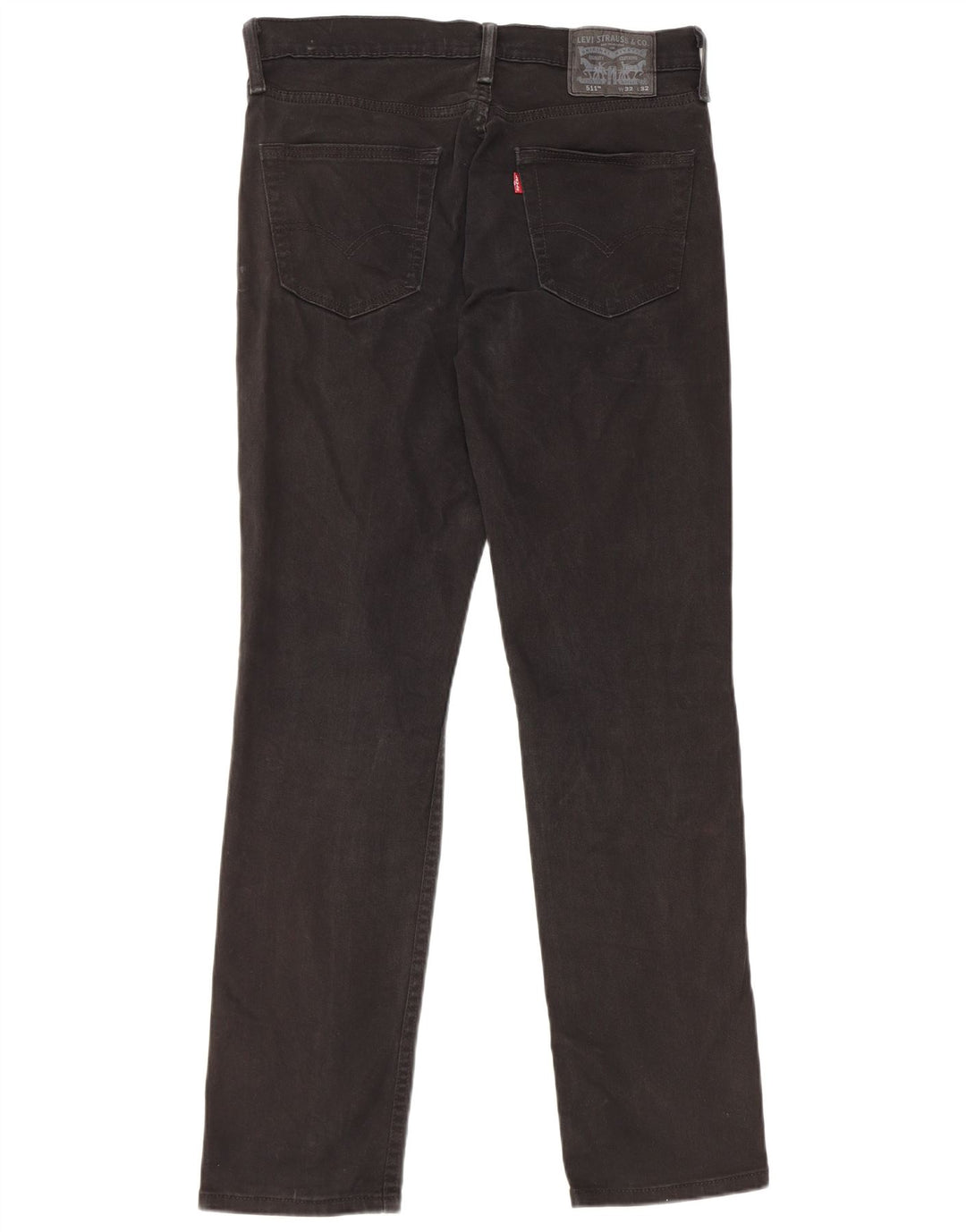 LEVI'S Dame 511 Slim Jeans W32 L32 Sort Bomuld