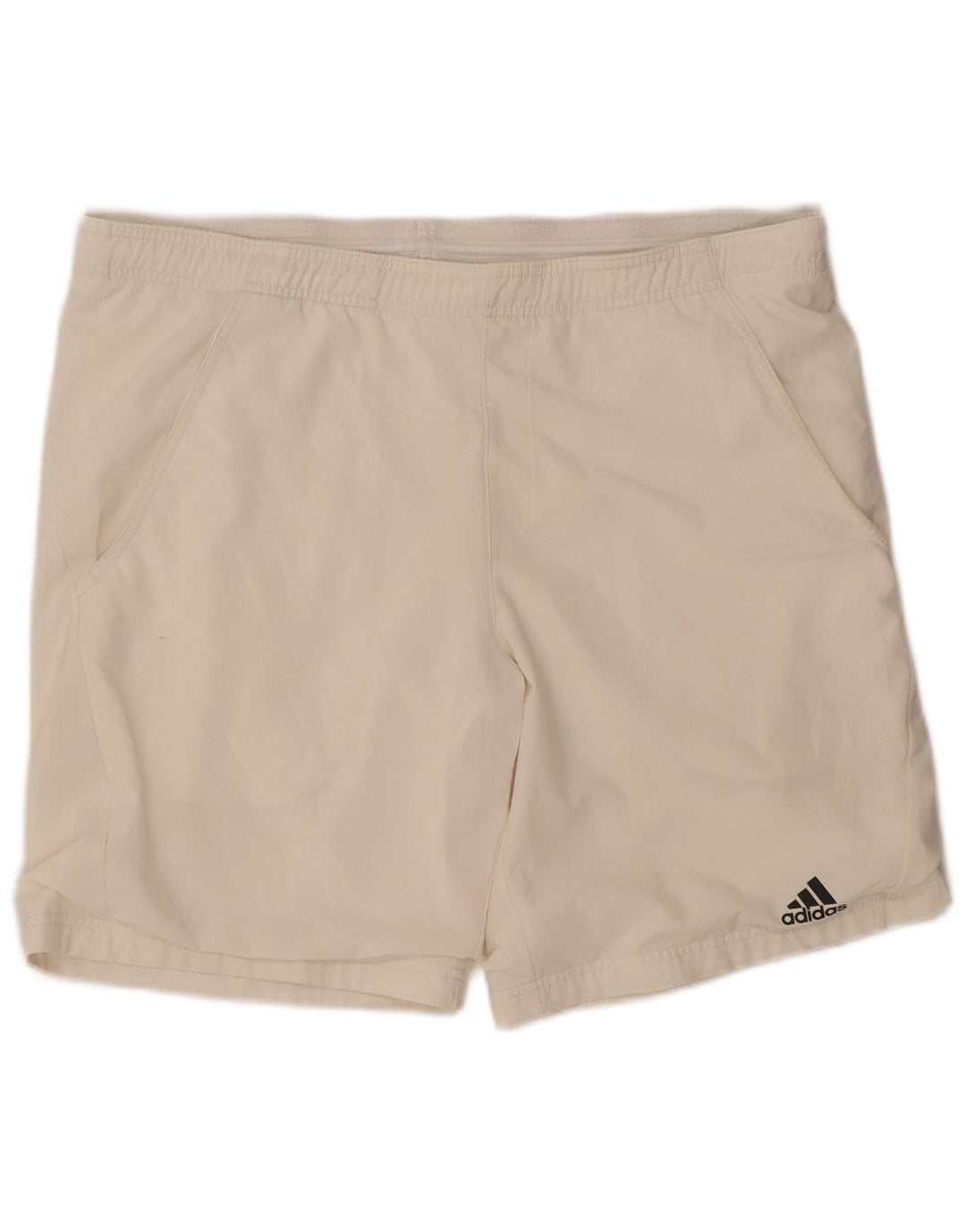 ADIDAS Mens Climalite Sport Shorts Medium White Polyester