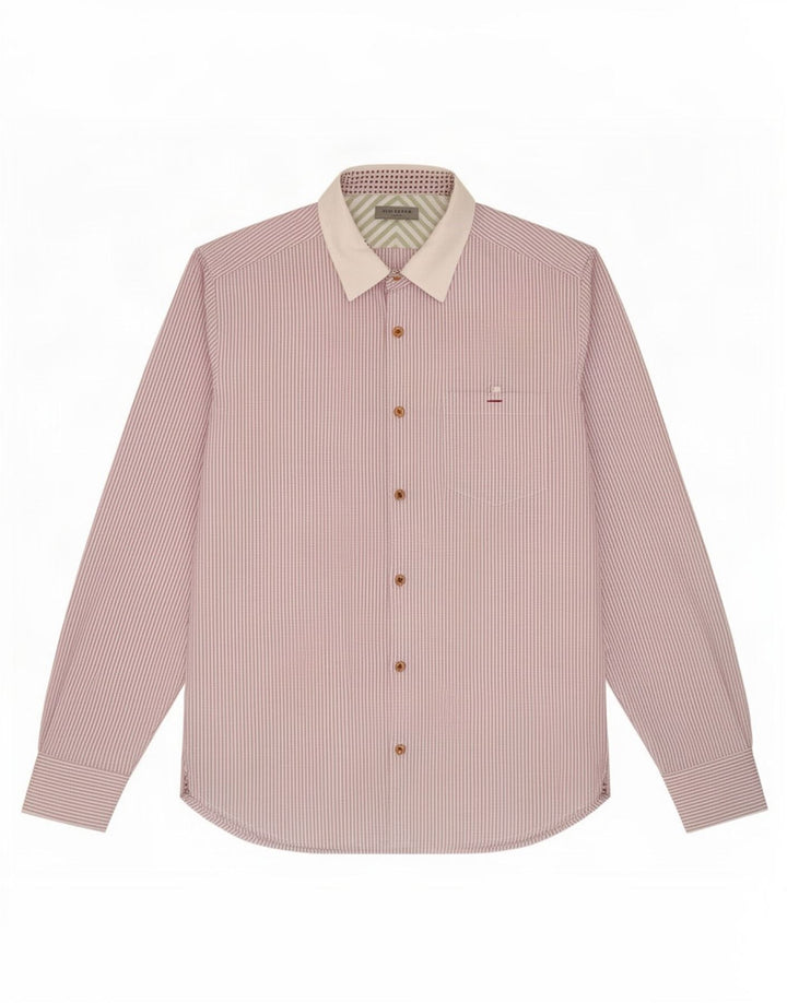 Ted Baker herreskjorte str. 3 Medium Lilla nålestribet bomuld