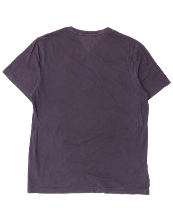 Tommy Hilfiger Herre T-Shirt Top Medium Marineblå Bomuld