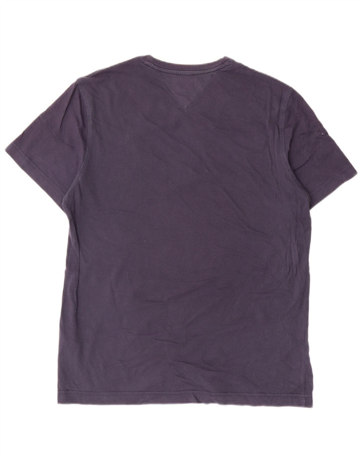 Tommy Hilfiger Herre T-Shirt Top Medium Marineblå Bomuld