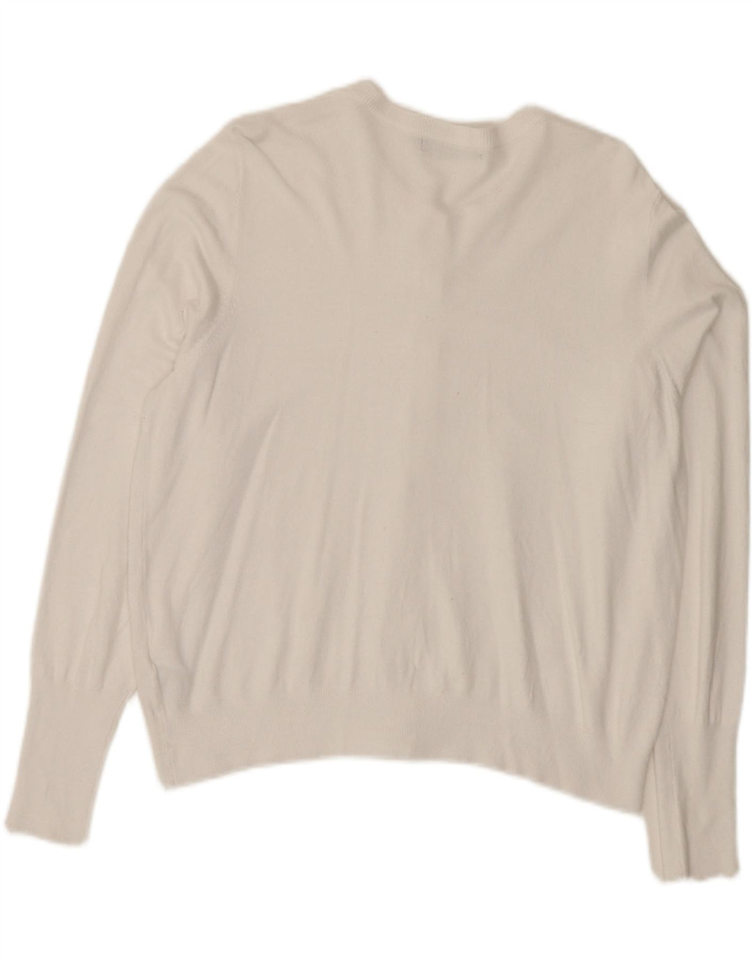 Marks & Spencer dame cardigan sweater UK 18 XL Hvid viskose
