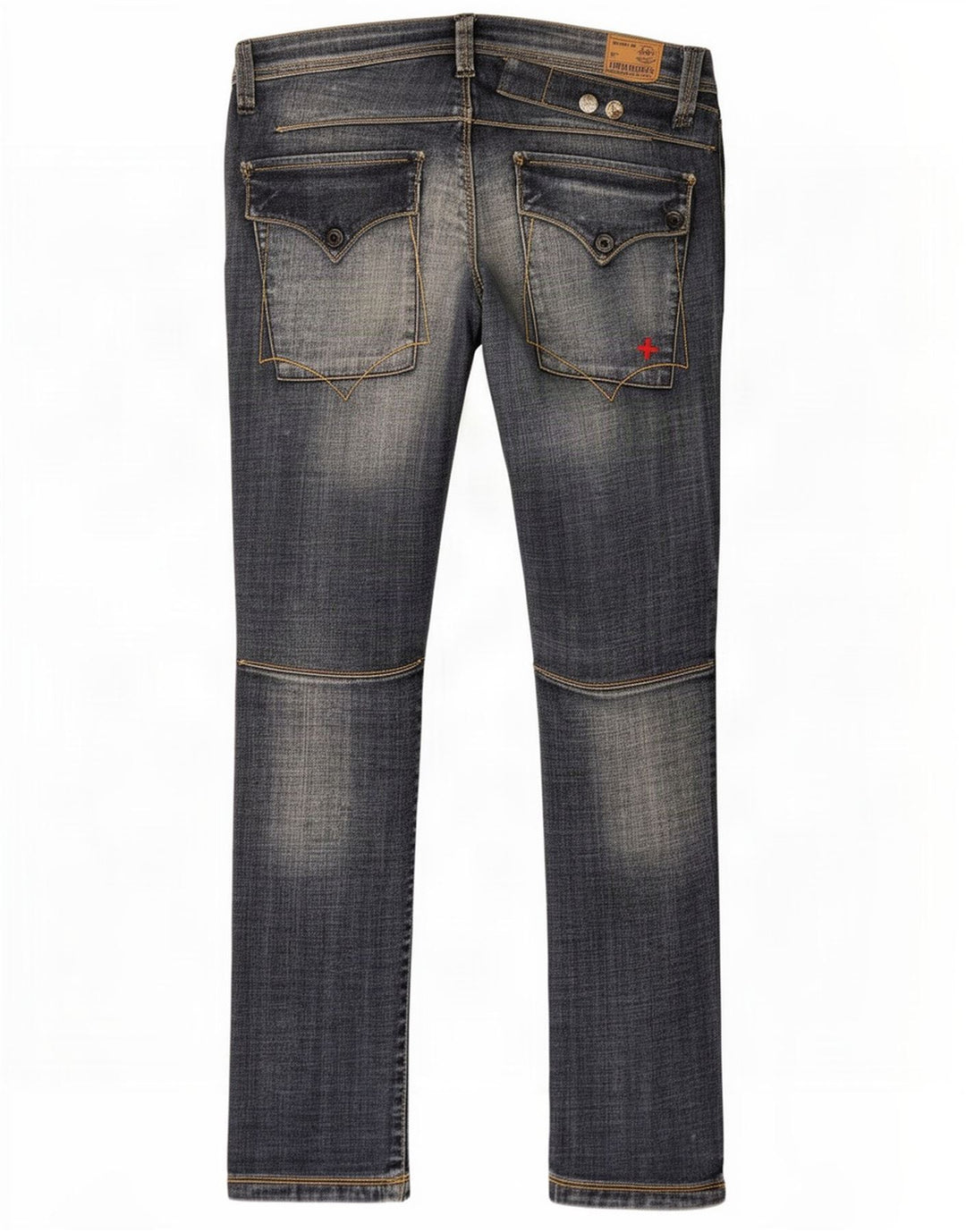 Zu Elements Dame Distressed Skinny Jeans W26 L31 Blå Bomuld
