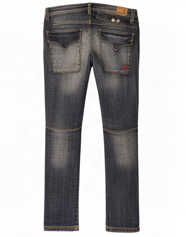 Zu Elements Dame Distressed Skinny Jeans W26 L31 Blå Bomuld