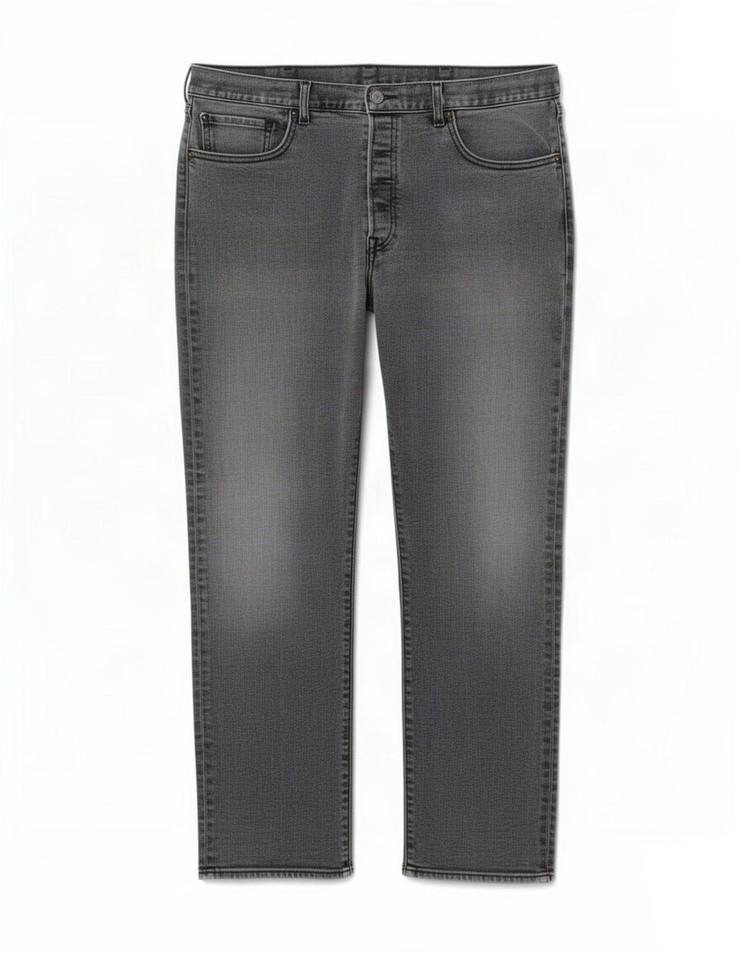 Levi's Herre 501 Straight Jeans W38 L32 Grå Bomuld
