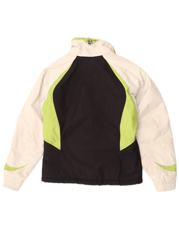 Columbia Dame Oversized Skijakke UK 10 Small Black Colourblock Nylon