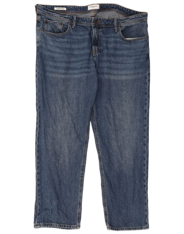 Jack & Jones Herre Mike Straight Jeans W40 L30 Blå Bomuld