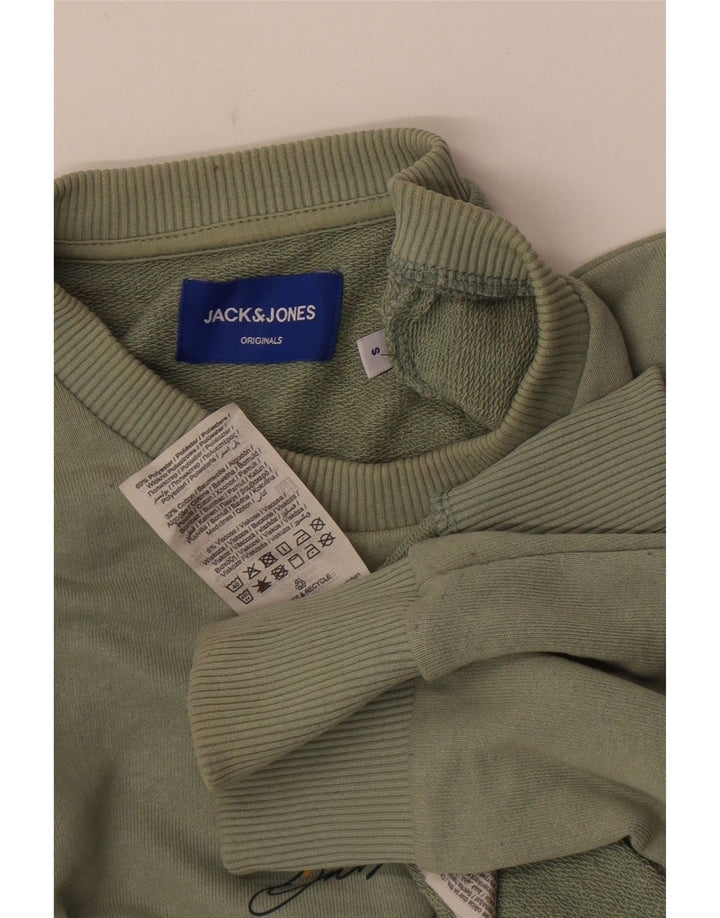 Jack & Jones Herre grafisk sweatshirt Jumper lille Khaki Polyester