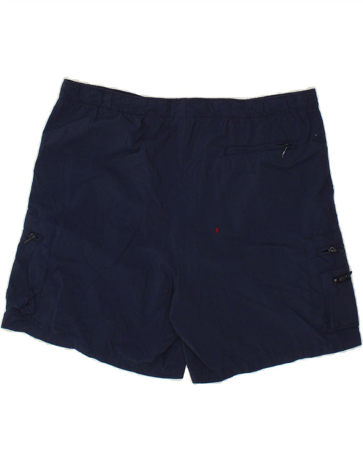 COLUMBIA Womens Sport Shorts UK 12 Medium  Navy Blue Nylon Vintage Columbia and Second-Hand Columbia from Messina Hembry 
