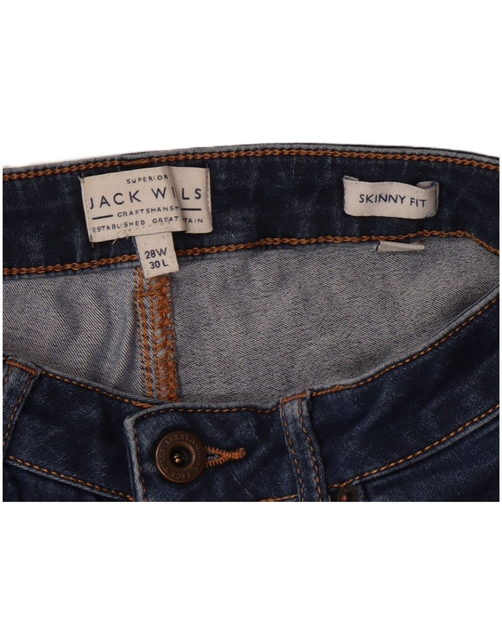 JACK WILLS Dame Skinny Jeans W28 L30 Marineblå Bomuld